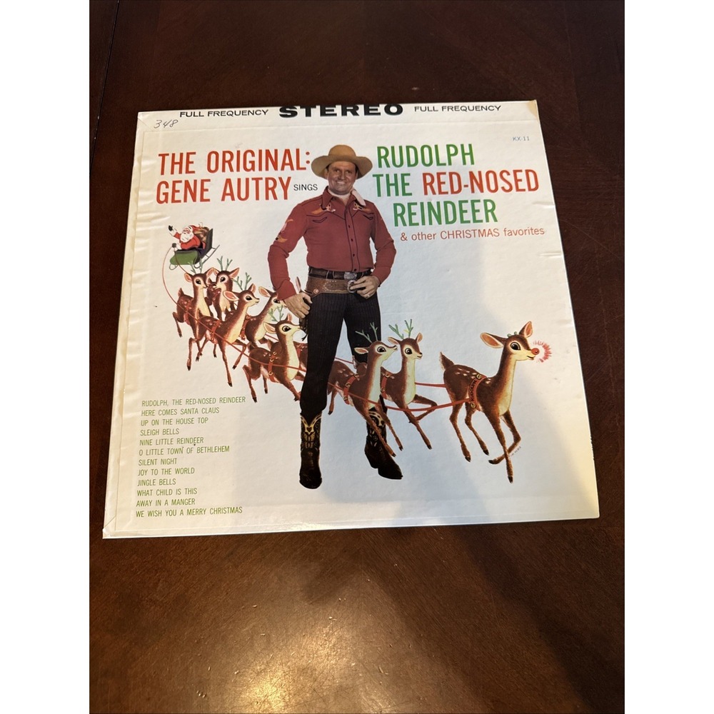 Gene Autry - Rudolph the Red Nosed Reindeer LP 1962 Pressing Christmas‎